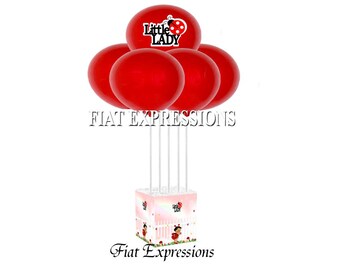 Ladybug Little Garden Baby Shower Balloon Centerpiece