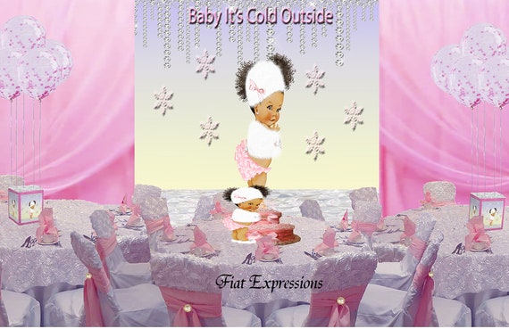 diaper cake centerpieces with balloons