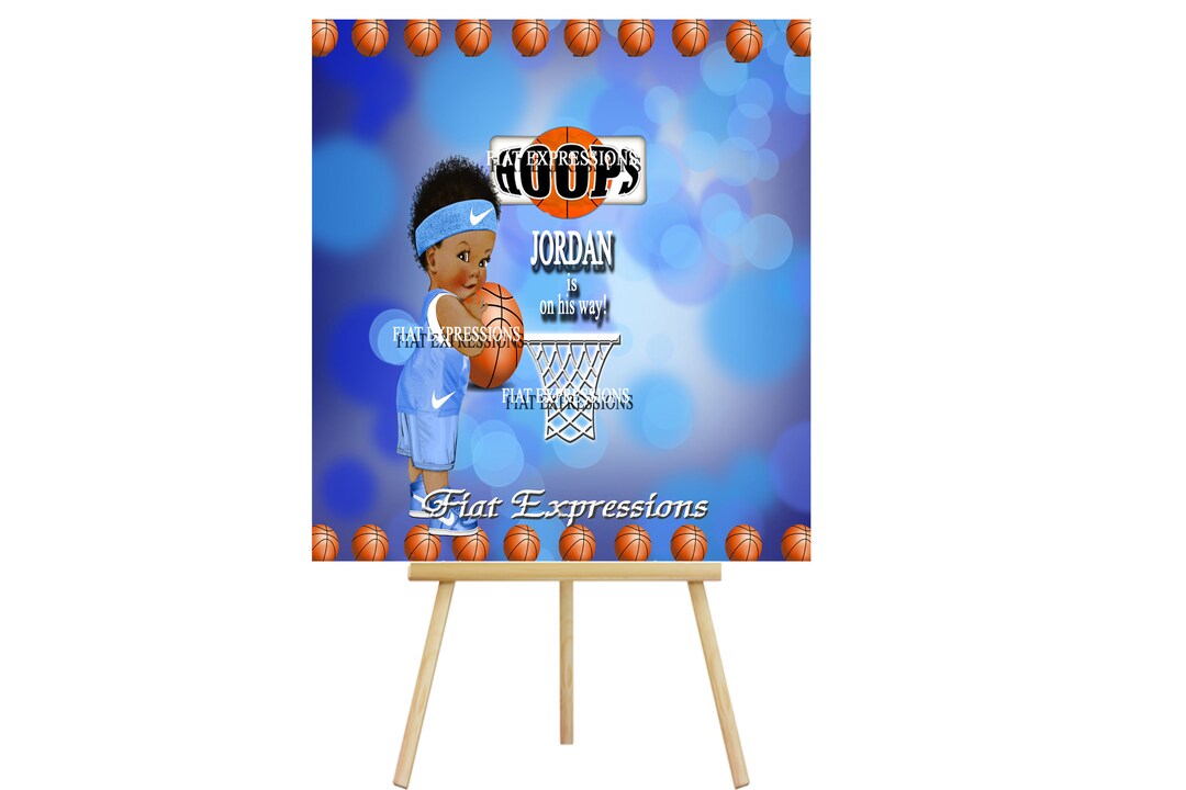 Sports Basketball Baby Shower Backdrop Baby Décor Baby Shower Sign