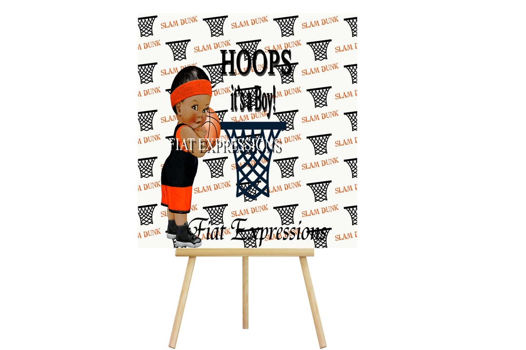 Sports Basketball Baby Shower Backdrop Baby Décor Baby Shower Sign