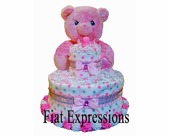 Pink White Teddy Bear Diaper Cake Teddy Bear Diaper Cake Teddy Pink White Teddy Bear Diaper Cake Teddy Bear Diaper Cake Teddy