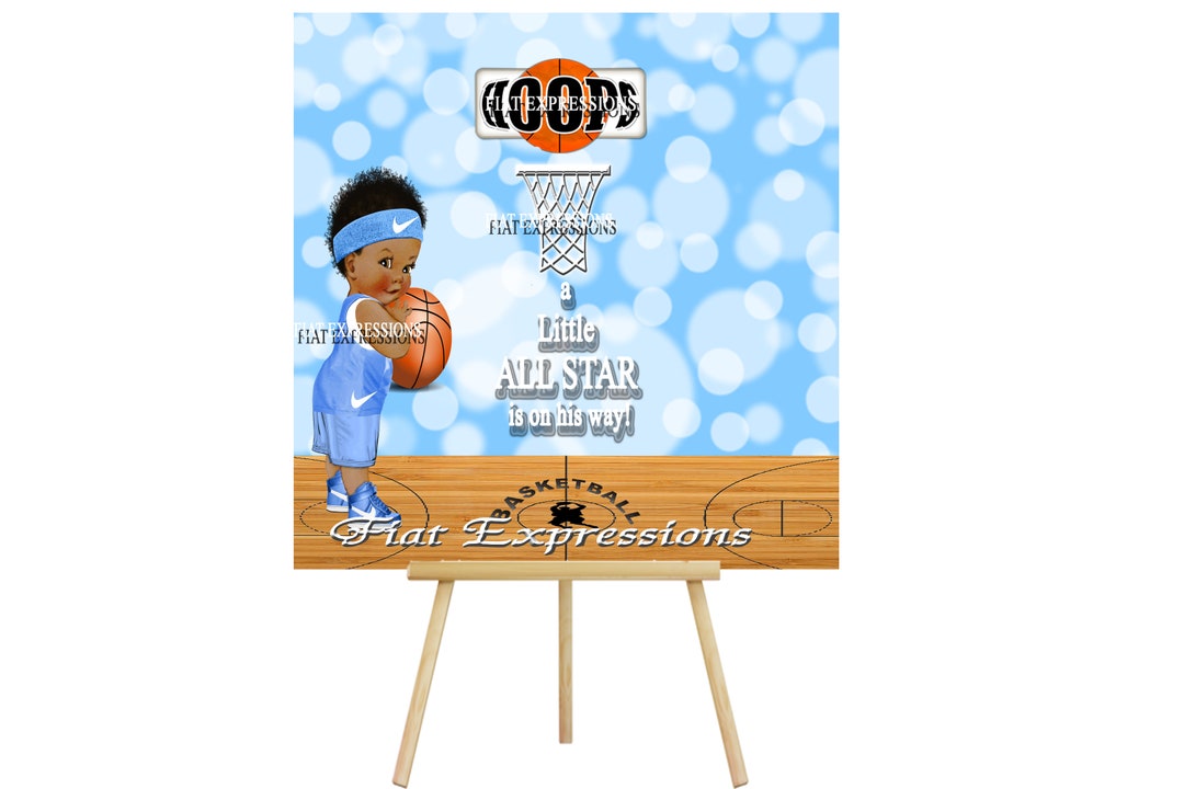 Sports Basketball Baby Shower Backdrop Baby Décor Baby Shower Sign