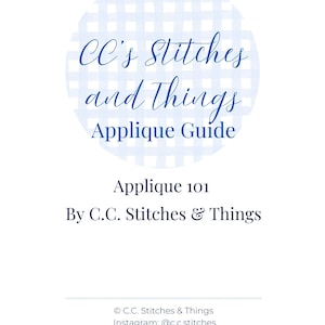 Applique Made Simple PDF Guide | Step by Step Machine Embroidery Tutorial | Beginner Applique Instructions, Instant Download Embroidery PDF