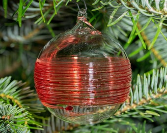 Hand Blown Red Christmas Ornament