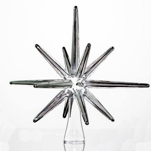 Tree Topper 3D Stained Glass Moravian Star Christmas Star Etsy