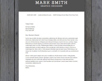 Cover Letter Template - 8.5x11" - Cover Letter Template, Word - MS Word *INSTANT DOWNLOAD*