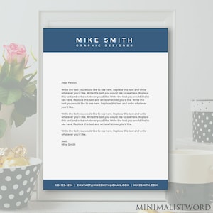 Membrete comercial - Plantilla de membrete - Membrete personalizado - Imprimible - MS Word *DESCARGA INSTANTE*