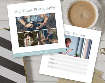 Gift Certificate Photography Template - Gift Certificate Template - Photoshop Template, PSD *INSTANT DOWNLOAD*