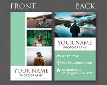 Photography Business Card - Photoshop Template PSD *INSTANT DOWNLOAD*