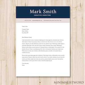 Plantilla de carta de presentación elegante - MS Word *DESCARGA INSTANTE*
