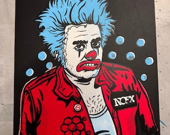 Cokie the Clown Screen Print – NOFX Fan Art, Punk Rock