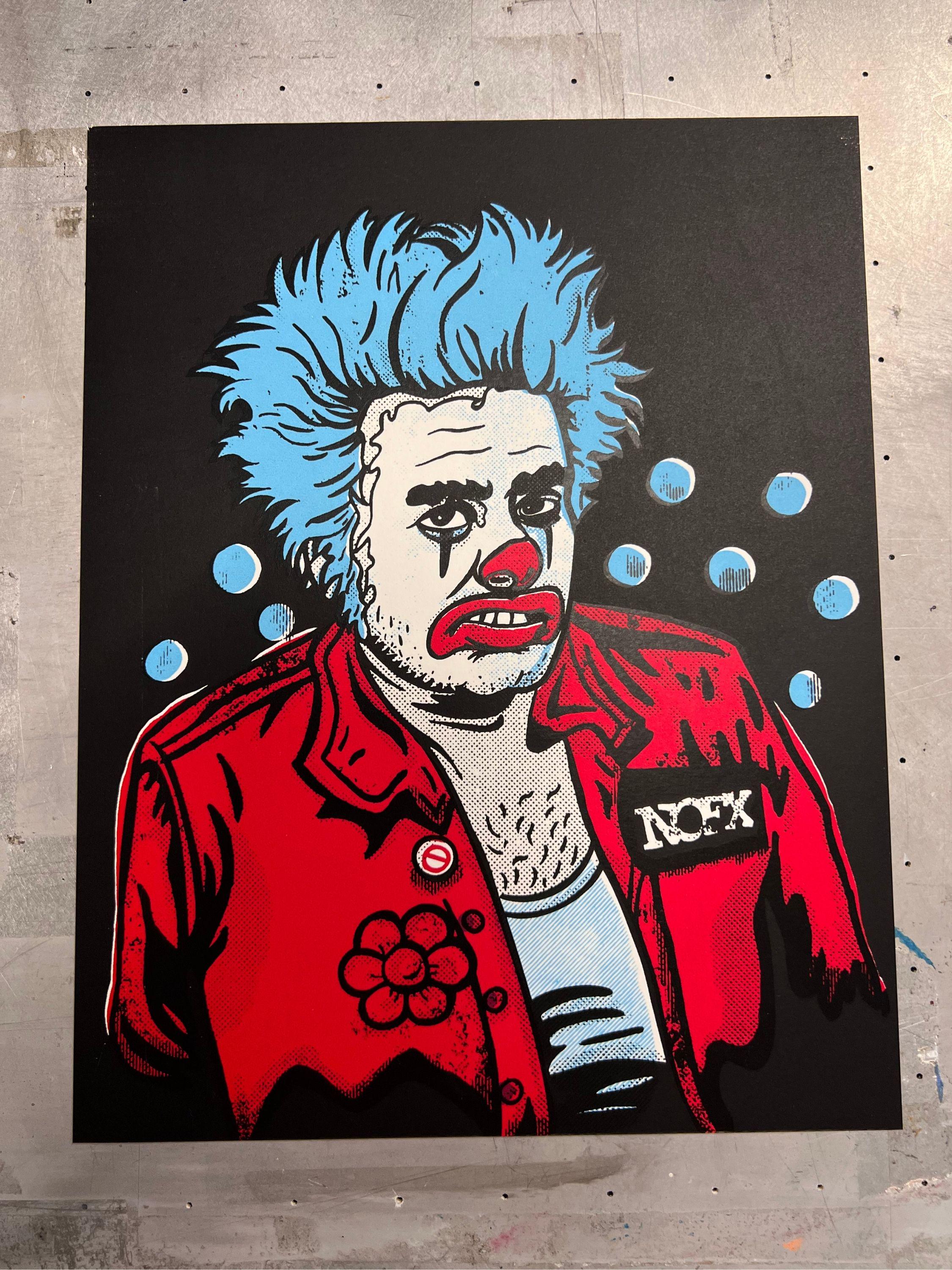 Cokie the Clown Screen Print - NOFX Fan Art, Punk Rock