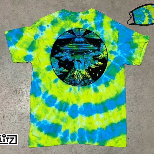rue tie dye alien shirt