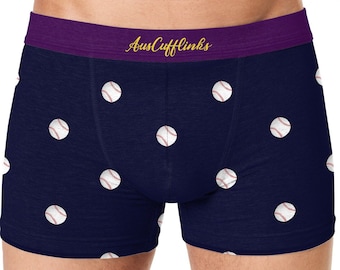 Baseball Lover Undies Underwear | MLB Sports Fan Baseball Player Briefs Mens Boxers Groomsmen Wedding Underwear | Undies Gift for Dad Xmas
