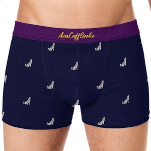 1 Piece Men's Panties With Wolf Eagle Cartoon Modal Underpants Men