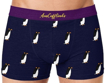 Penguin Happy Feet Undies Underwear Mens | Animal Lover Briefs | Jocks Boxers Him | Groomsmen Wedding Underwear | Undies Gift for Dad Xmas