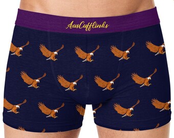 Flying Eagle Undies Underwear Mens | Bird Animal Lover Briefs | Jocks Boxers Him | Groomsmen Wedding Underwear | Undies Gift for Dad Xmas