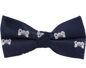 Gamer Video Game Bow Tie for Him | Playstation Xbox Esports for Men Bike Bowtie for Him | TV Game Mens Bow Ties for Groomsmen Groomsman