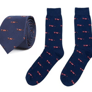 Racing Car Socks & Tie Combo Gift for Men | Racing Car Fan Tie for Men Race Car Neckties for Him | Nazcar F1 Fan | Funky Socks | Happy Socks