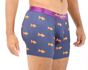 GOLDFISH Undies Underwear Mens | Aquarium Fish Lover Briefs | Jocks Boxers Him | Groomsmen Wedding Underwear | Undies Gift for Dad Xmas