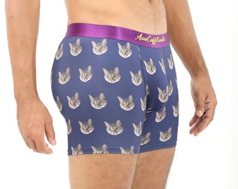 CAT LOVER Kitten Undies Underwear Mens | Animal Lover Briefs | Jocks Boxers Him | Groomsmen Wedding Underwear | Undies Gift for Dad Xmas