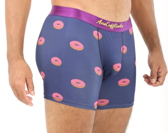 DONUT LOVER Doughnut Undies Underwear Mens | Dessert Lover Briefs Mens Jocks Boxers Him | Groomsmen Wedding Underwear | Undies Gift for Dad