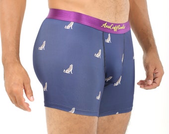 WOLF Dog Wolves Undies Underwear Mens | Wall Street Animal Lover Briefs | Jocks Boxers Him | Groomsmen Wedding Underwear | Undies Gift