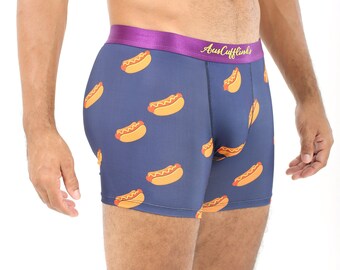 HOTDOG Sausages Undies Underwear Mens | HOT DOG Food Lover Briefs | Mens Jocks Boxers Him | Groomsmen Wedding Underwear | Undies Gift