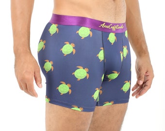 TURTLE Undies Underwear Mens | Animal Lover Briefs | Jocks Boxers Him | Groomsmen Wedding Underwear | Undies Gift for Dad Xmas