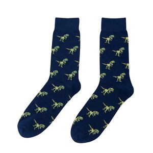 T-Rex Dinosaur Lover Socks for Mens Animal Socks TRex Dinosor Gift for Him Work Colleague Dinosaur Xmas Gift Lover Jurassic Park image 3