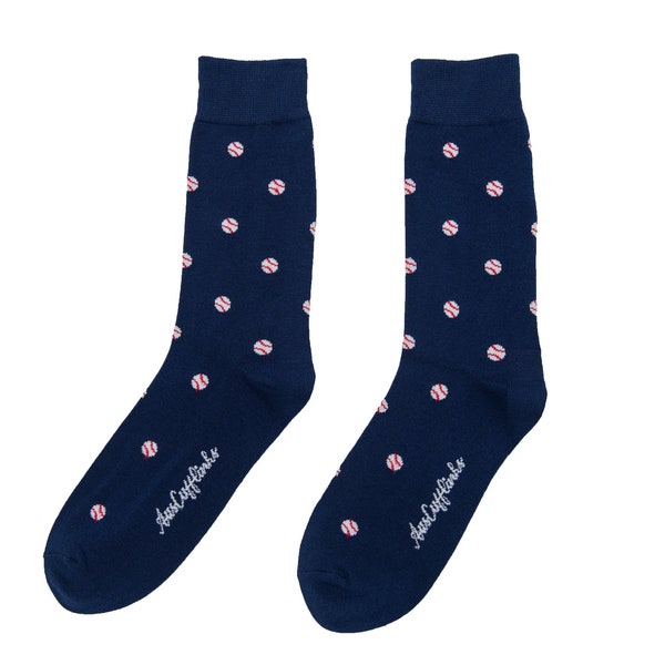 Chaussettes de fans de baseball MLB Sports Socks | Funky Socks for Him | Chaussettes Happy pour hommes | Nouveauté Chaussettes Cadeau de Noël Lui