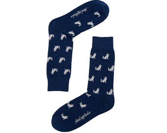 Wolf Socks Animal Wolves Socks | Wolf of Wall Street Animal Lover | Funky Socks | Mens Happy Socks | Novelty Socks Christmas Gift for Him