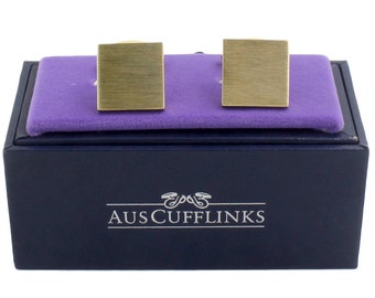 Gold Cufflinks | 5 Year Warranty | Cufflinks Box Inc | Premium Cuff Links | Gift for Men or as Groomsmen Gifts | Cufflinks for Him