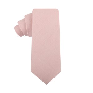 CHILDRENS Blush Pink Wedding Tie for KIDS Pink Tie Cotton Ties for Boy or Son | Childs Necktie for Weddings | Kids Ties for Small Boy