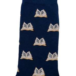 Novel Book Reader Lover Novelist Writer Reader Socks for Him Novelty Socks Gift for Men Socks for Men Work Christmas Gift Going Away image 2