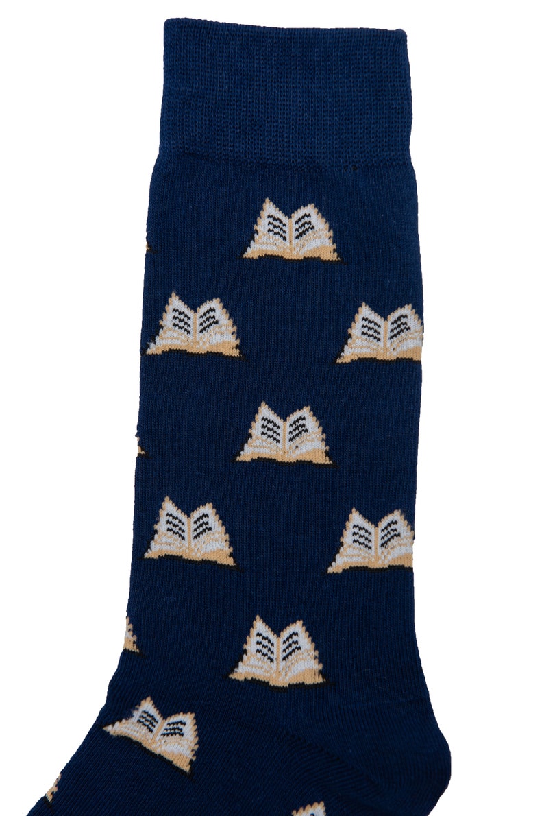 Novel Book Reader Lover Novelist Writer Reader Socks for Him Novelty Socks Gift for Men Socks for Men Work Christmas Gift Going Away image 2