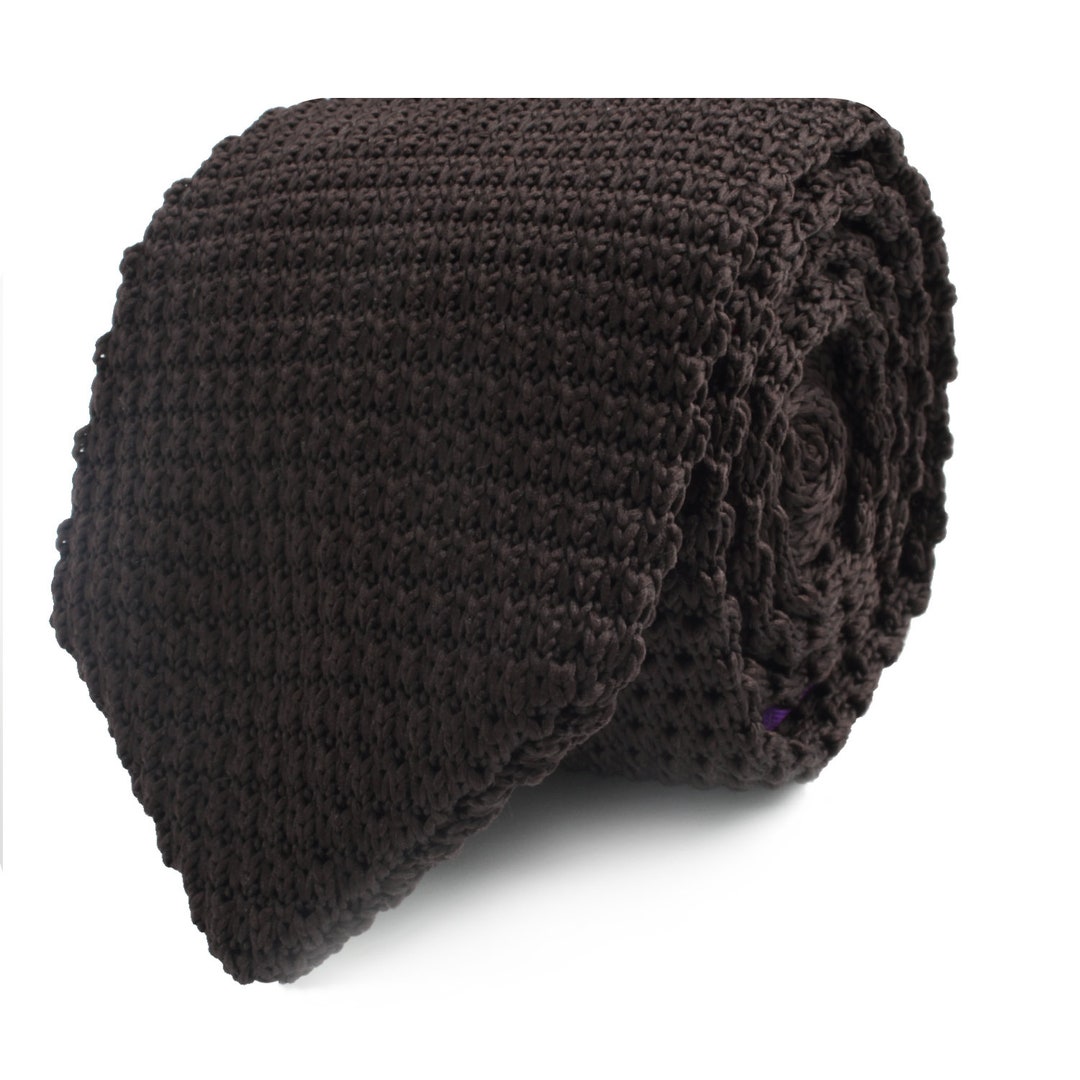 mens dark brown tie
