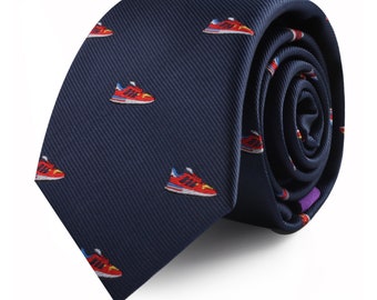 Sneaker Lover Shoe Collector Sneaker Freak Tie for Him |  Gift for Men | Neckties for Men | Work Colleague Going Away Gift for Him