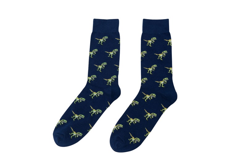 T-Rex Dinosaur Lover Socks for Mens Animal Socks TRex Dinosor Gift for Him Work Colleague Dinosaur Xmas Gift Lover Jurassic Park image 3