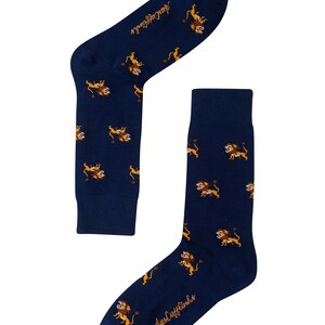 Lion Socks for Men King of the Jungle Happy Socks Animal Lover Socks for Men Groomsmen Wedding Socks Christmas Gift Socks image 3