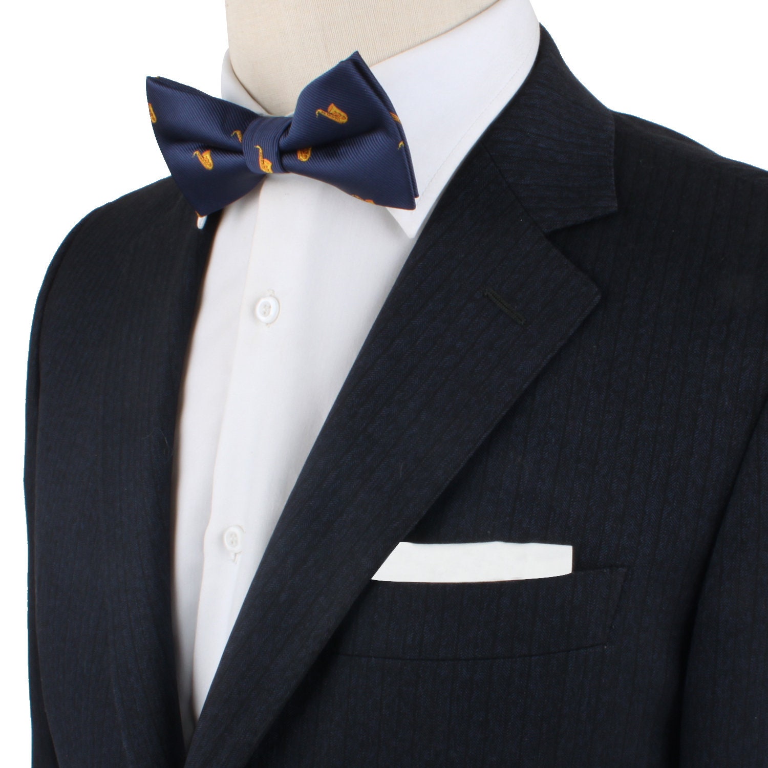 Saxophone Jazz Musician Bow Tie for Him Sax Music Lover Fun Etsy