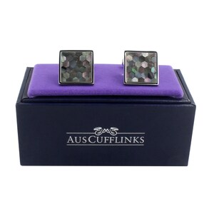 Malachite Cufflinks  | 30 Year Anniversary Gift | Premium Cuff Links | Gift for Men or as Groomsmen Gifts | Cufflinks for Him