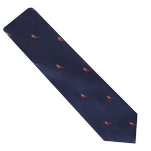 Birthday Gift for Men | Parrot Bird Skinny Tie Mens Necktie Animal Tie | Parrot Gift for Him | Work Colleague Tie | Work Tie Gift for Men