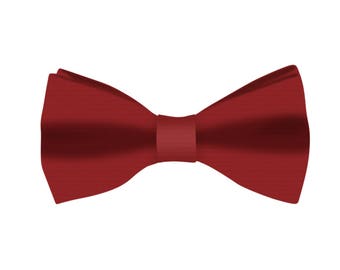 Red Bow Tie Mens Red Bowtie Husband Gift Groomsmen Bowtie Mens Gift for Dad Gift for Him Present for Husband Bow Ties for Men