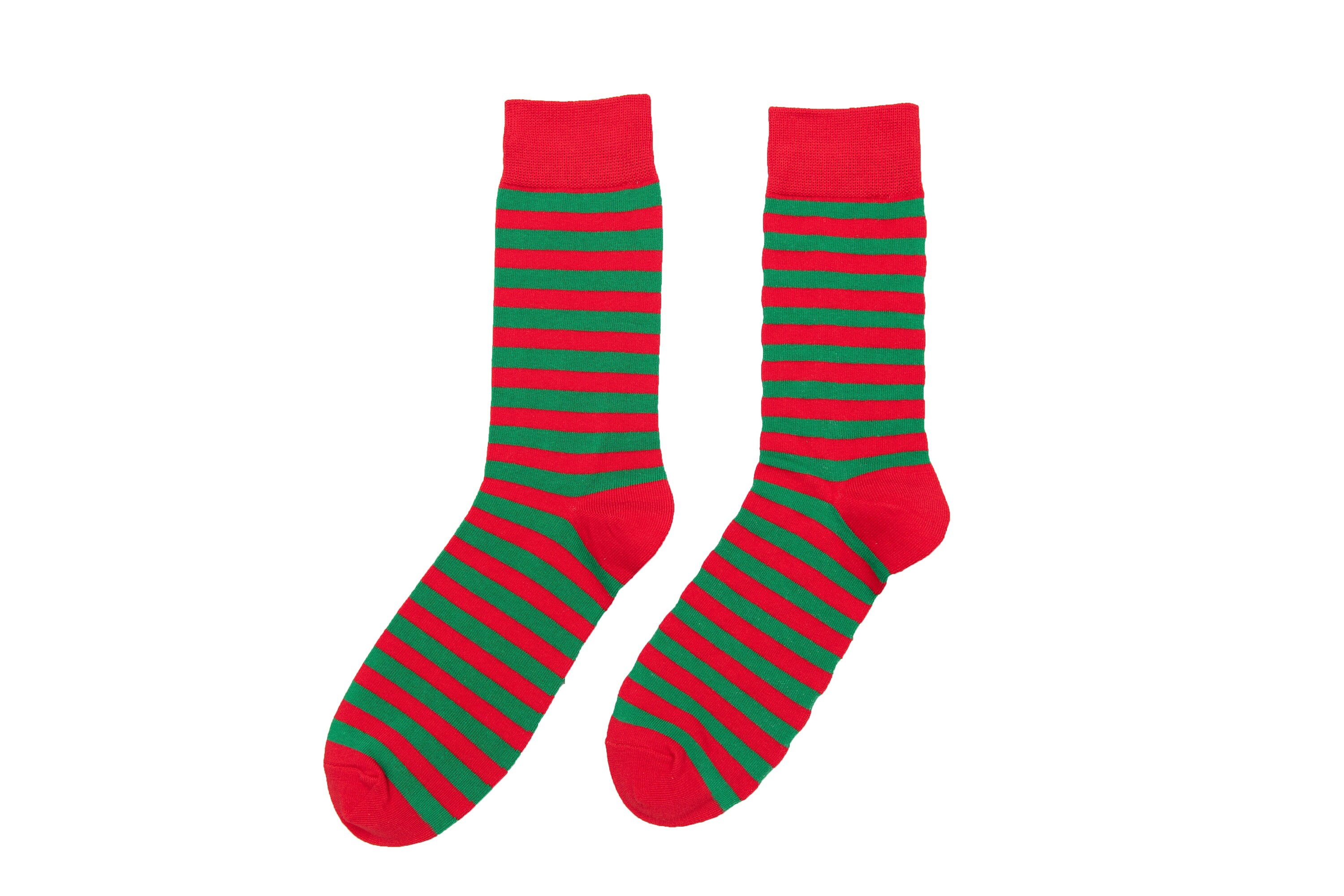 Merry Christmas Red Green Striped Socks for Men Xmas Stripe - Etsy UK