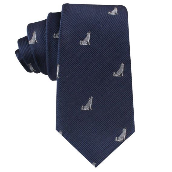 Wolf Skinny Tie Mens Necktie Animal Tie Wolf of Wall Street | Etsy