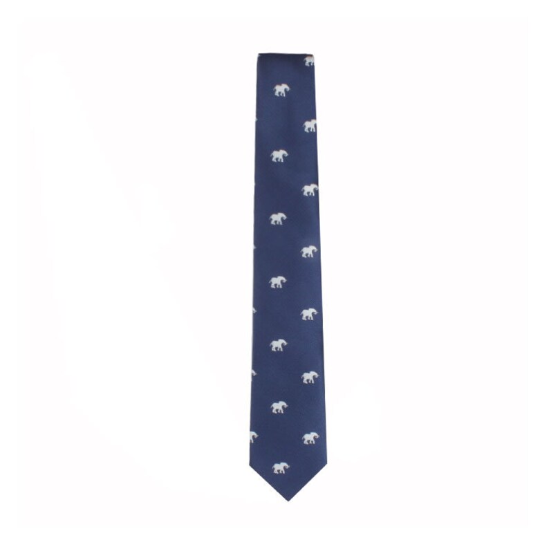 Elephant Tie for Him Elephant Gift for Him Animal Lover Neckties for Men Work Colleague Going Away Gift for Him zdjęcie 4