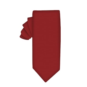 Classic Red Tie Mens Tie Husband Gift Groomsmen Tie Mens Gift for Dad Groomsmen Ties Groom Gift Gift for Him Gift for Dad