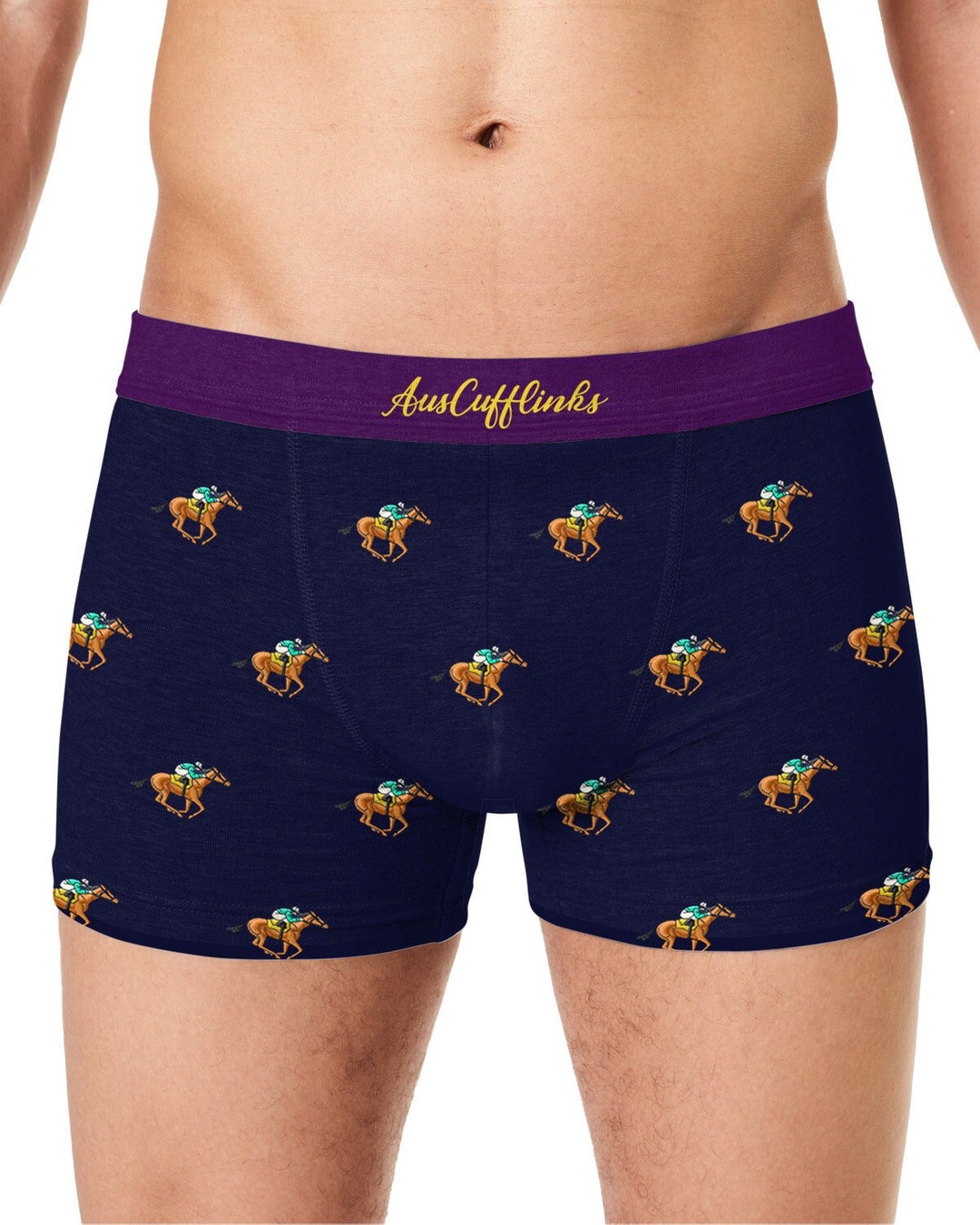 Horse Racing Equestrian Undies Underwear Mens Race Fan Etsy