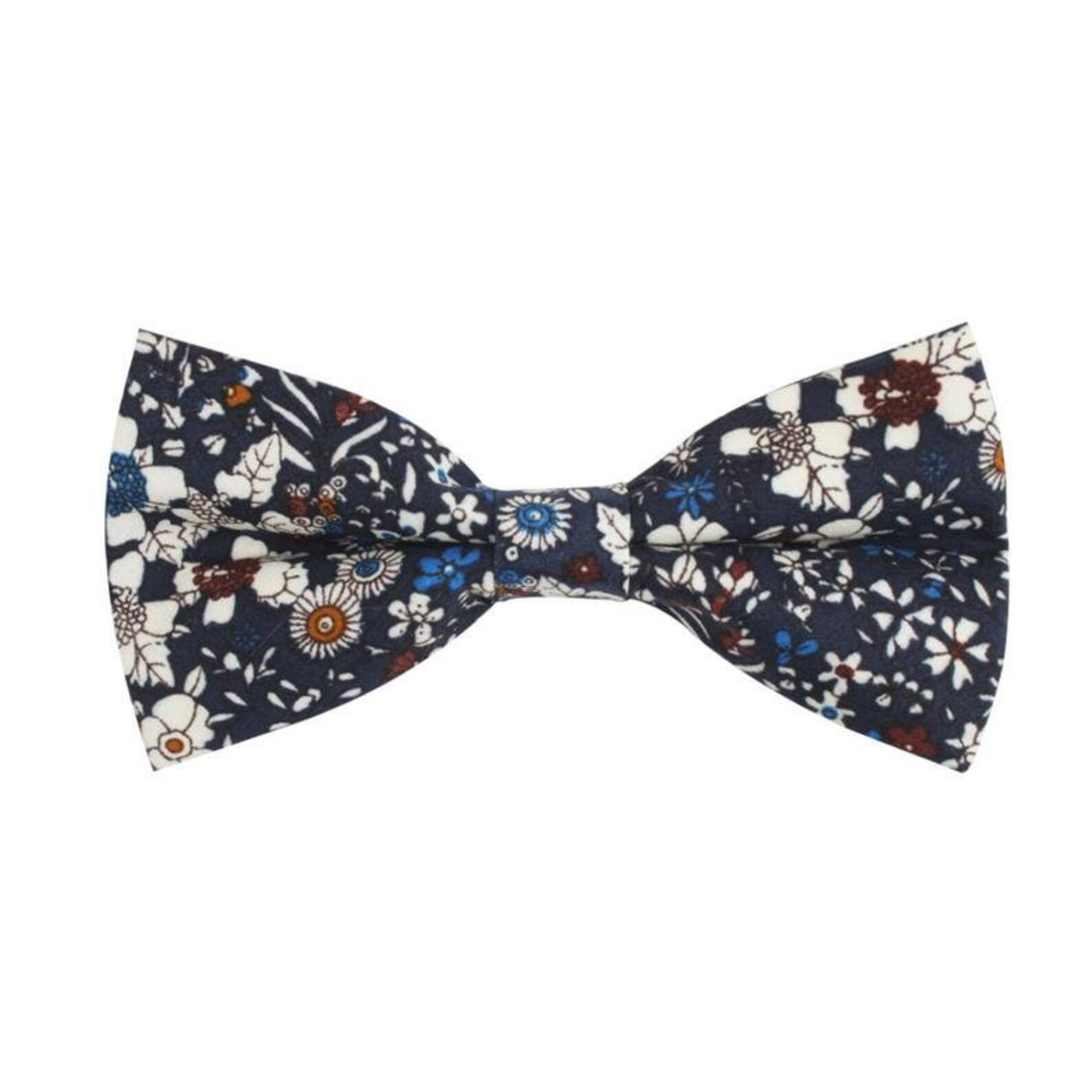 Navy Floral Bow Ties Cotton Bow Tie Mens Bow Tie Husband Gift Etsy